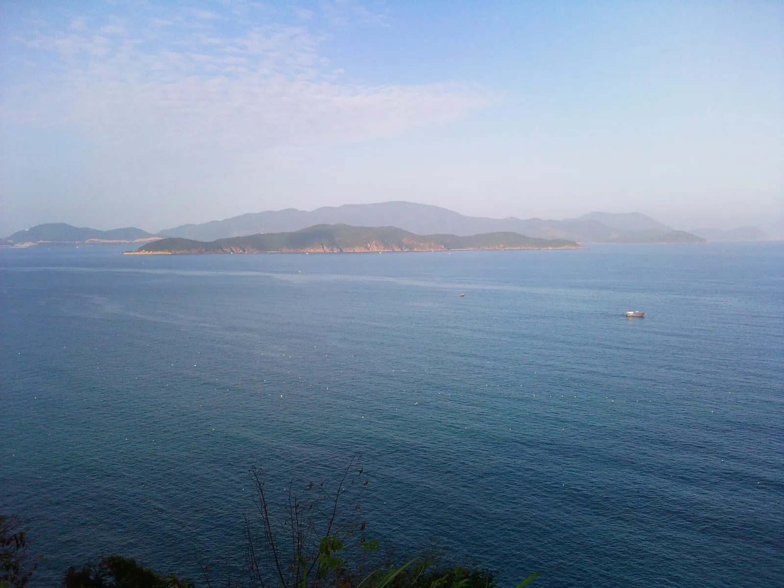 Long Beach seen from the road that links the resort strip to Cam Ranh airport.